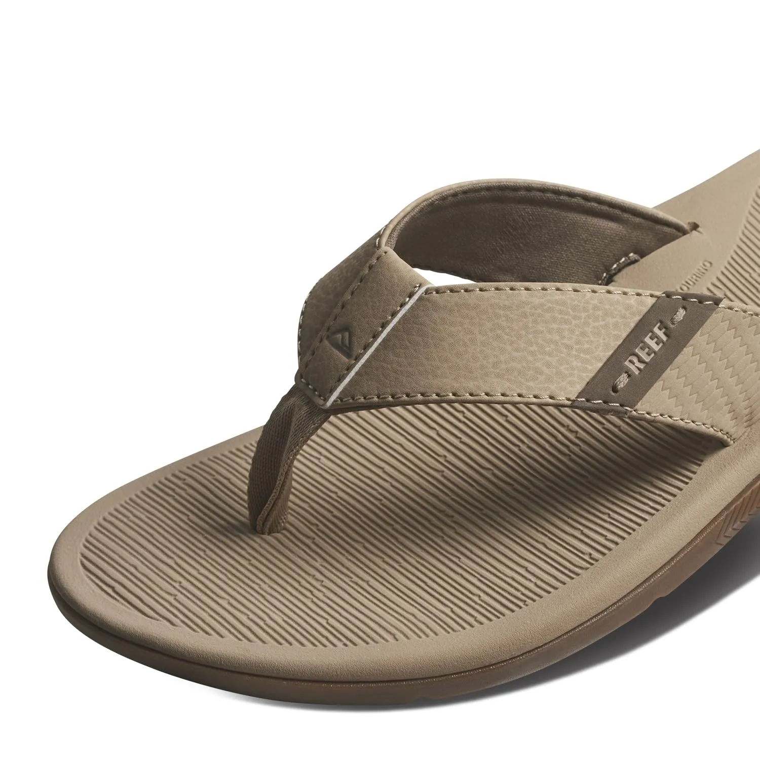 REEF Santa Ana Men's Flip Flop, Arch Support, Water Friendly, Non Marking Outsole, Sand, 12
