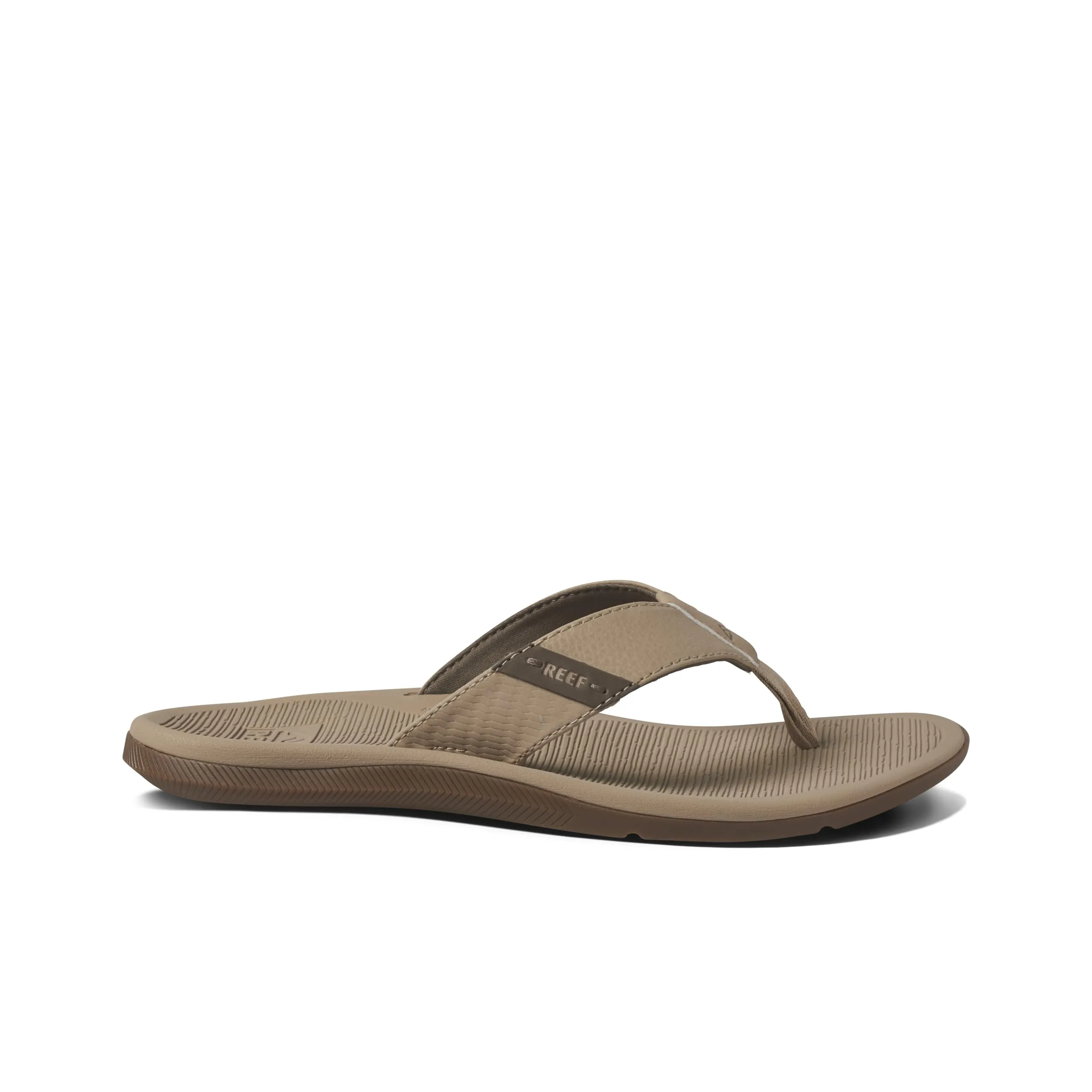 REEF Santa Ana Men's Flip Flop, Arch Support, Water Friendly, Non Marking Outsole, Sand, 12