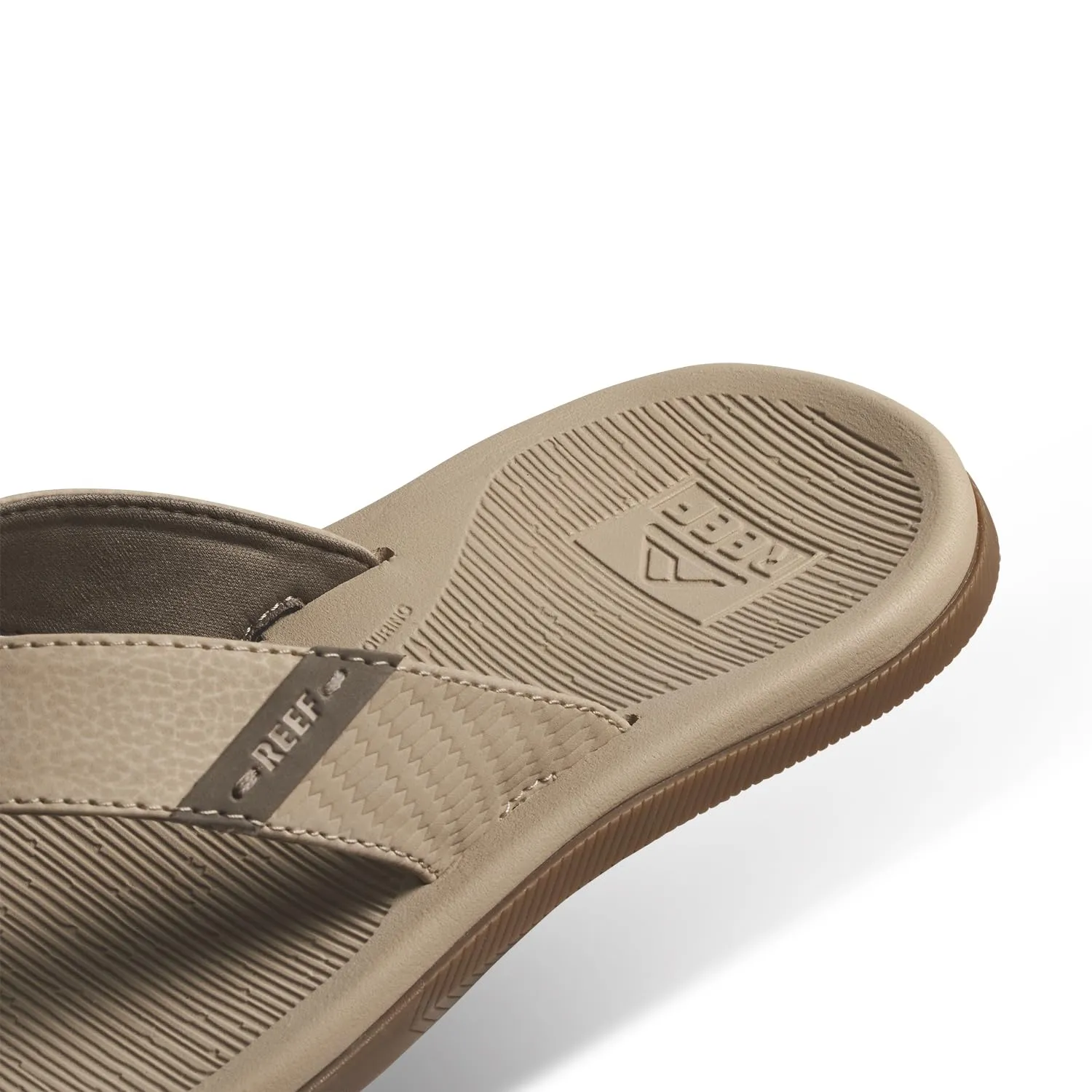 REEF Santa Ana Men's Flip Flop, Arch Support, Water Friendly, Non Marking Outsole, Sand, 12
