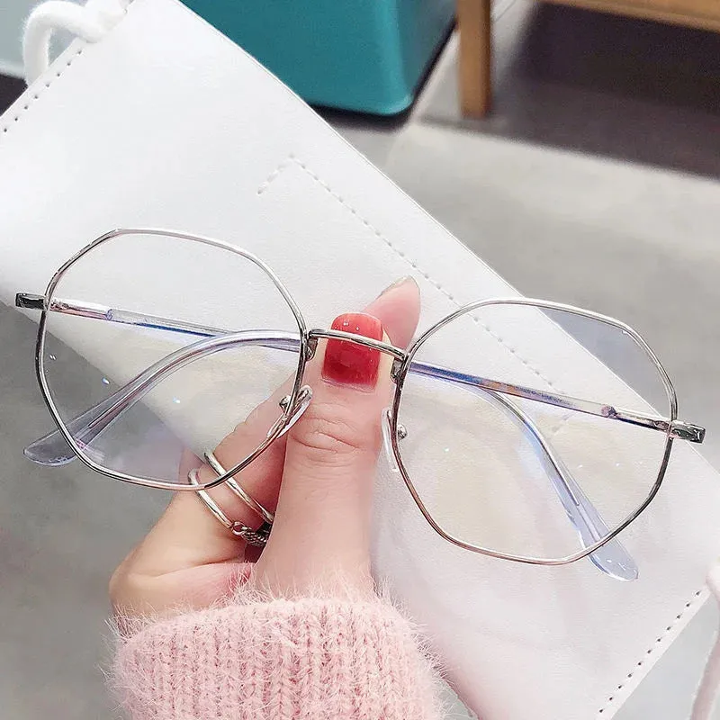 Retro Polygon Anti-Blue Light Glasses
