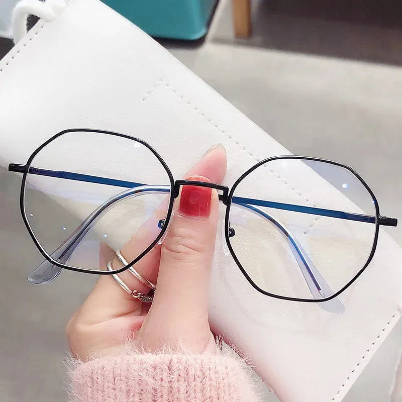 Retro Polygon Anti-Blue Light Glasses