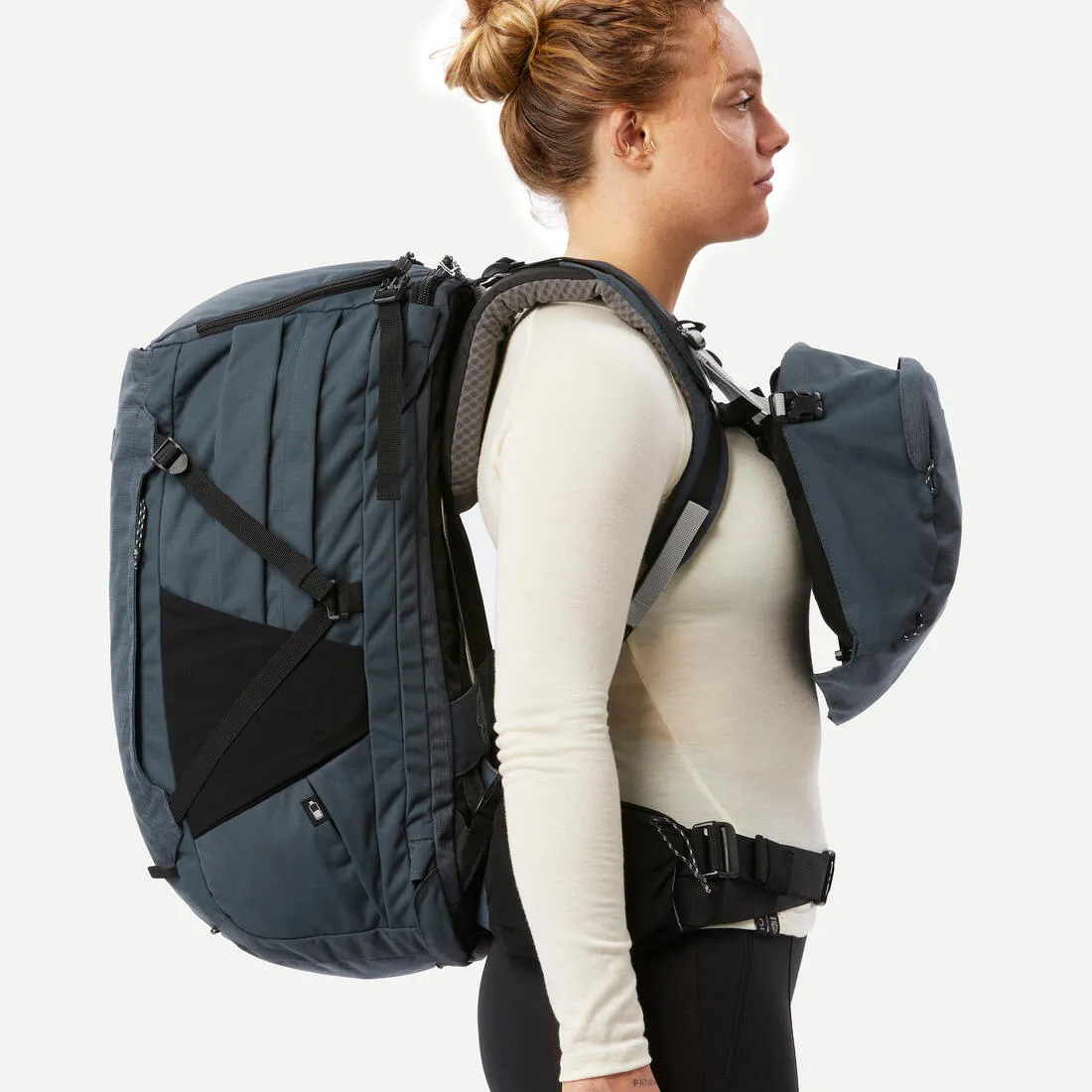 Sac a dos de voyage et trekking - ouverture valise 50 6l - travel 900 - femme