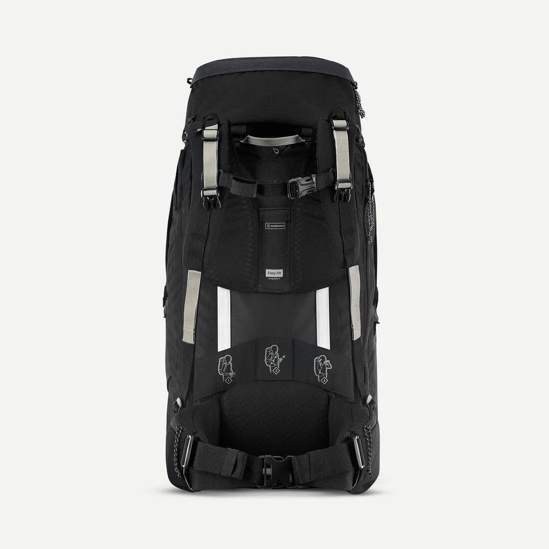 Sac à dos de voyage et trekking ouverture valise 50   6 l homme - travel 900
