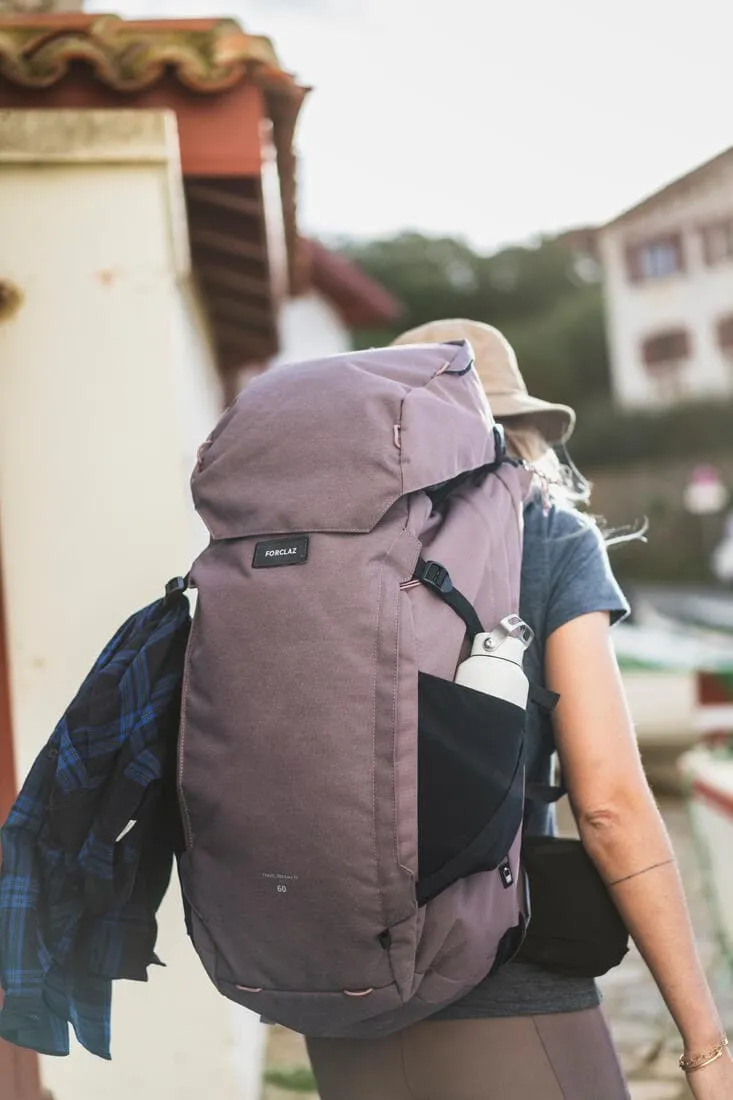 Sac à dos de voyage et trekking ouverture valise 60   6 L Femme - Travel 900