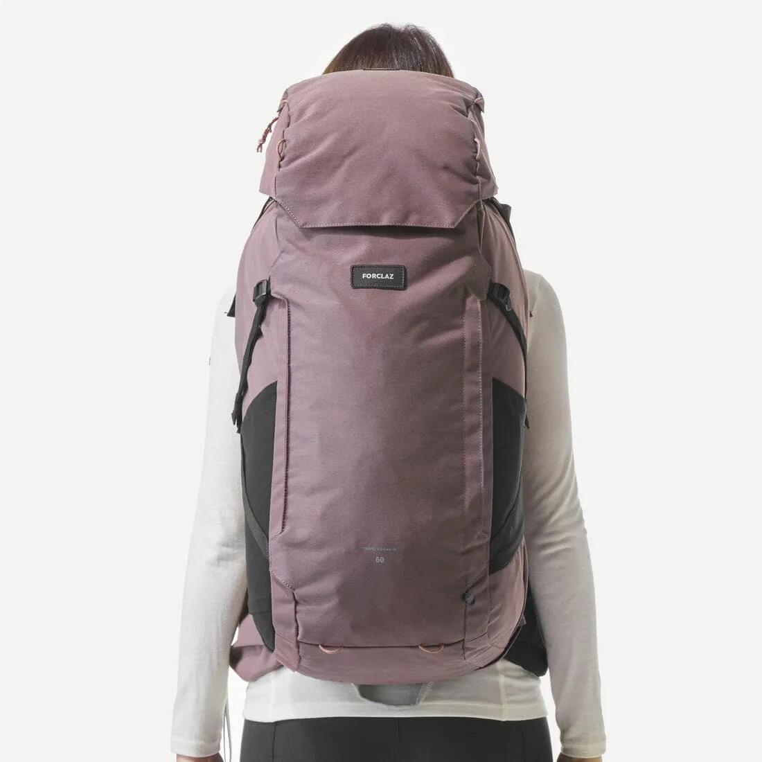 Sac à dos de voyage et trekking ouverture valise 60   6 L Femme - Travel 900