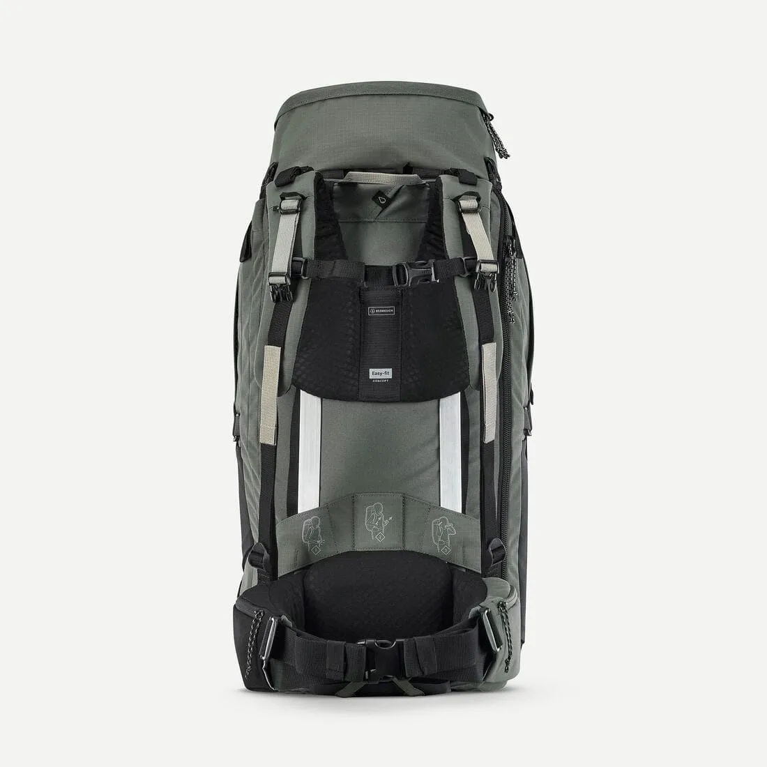 Sac à dos de voyage et trekking ouverture valise 70   6 l homme - travel 900