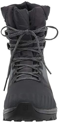 Salomon Women's VAYA Powder TS CSWP Winter Boots, Ebony/Stormy Weather/Black, 9.5