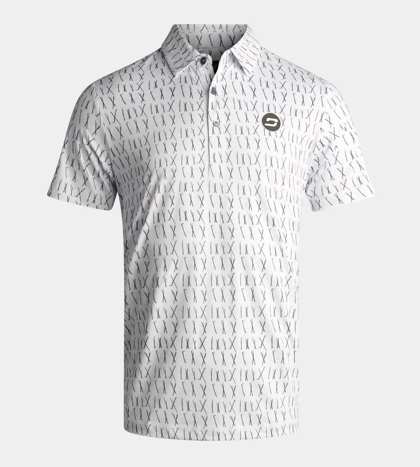 SCRIBBLE CLUB POLO - WHITE