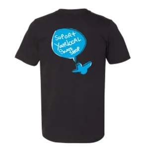 Skate Shop Day 2024 Support Your Local Shmoo Tee Black