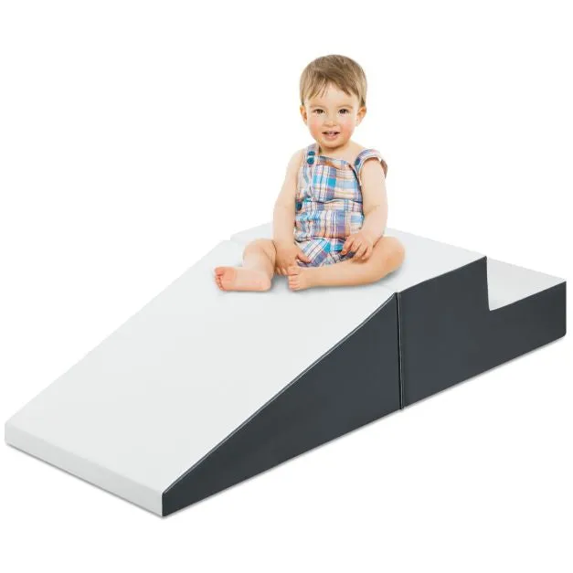 Small Soft Play Equipment | 2 Piece Climb & Slide Foam Play Set | Colour Options | 6m 