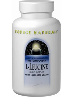 Source Naturals, L Leucine powder 100 gm, 100 powder