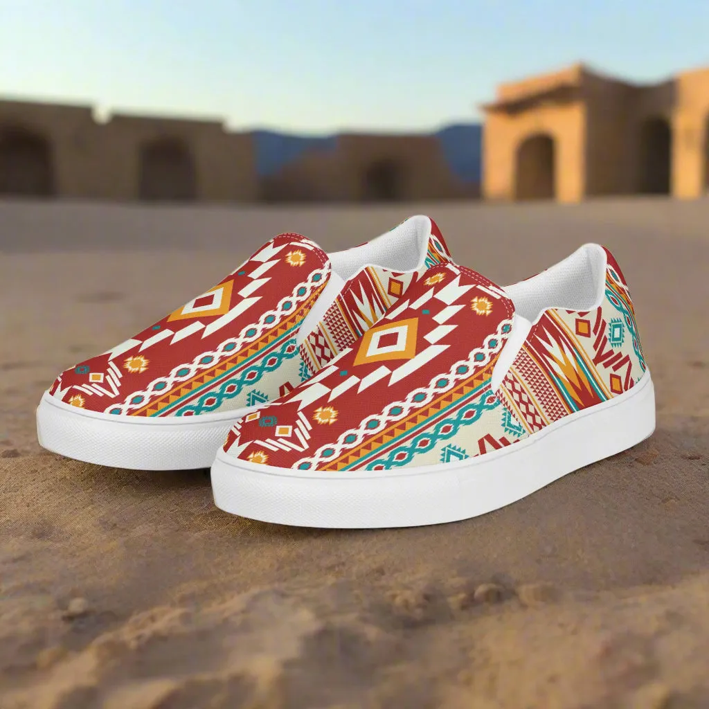 Southwest Collection Men's Slip-On Canvas Shoes Nogales