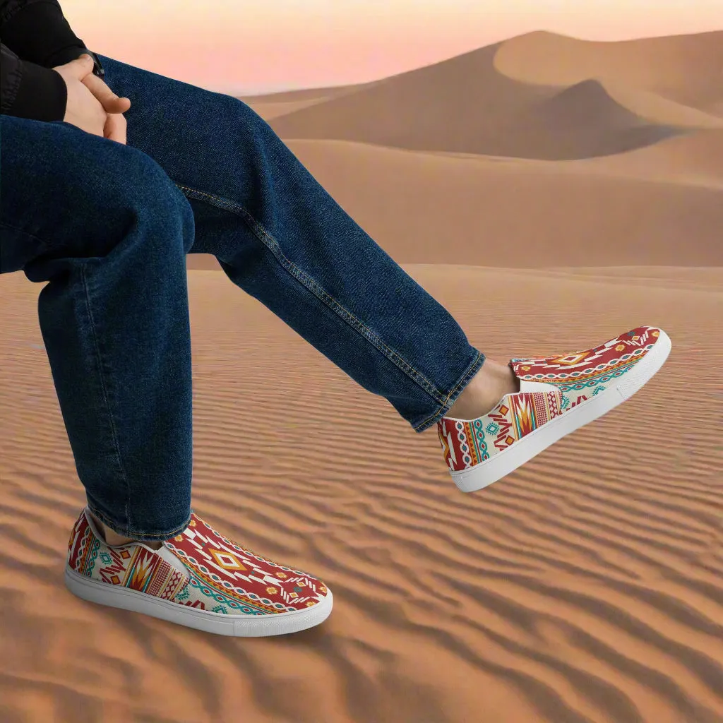 Southwest Collection Men's Slip-On Canvas Shoes Nogales