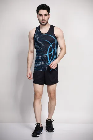 Sport Sun Printed Navy Blue Athletic Kit