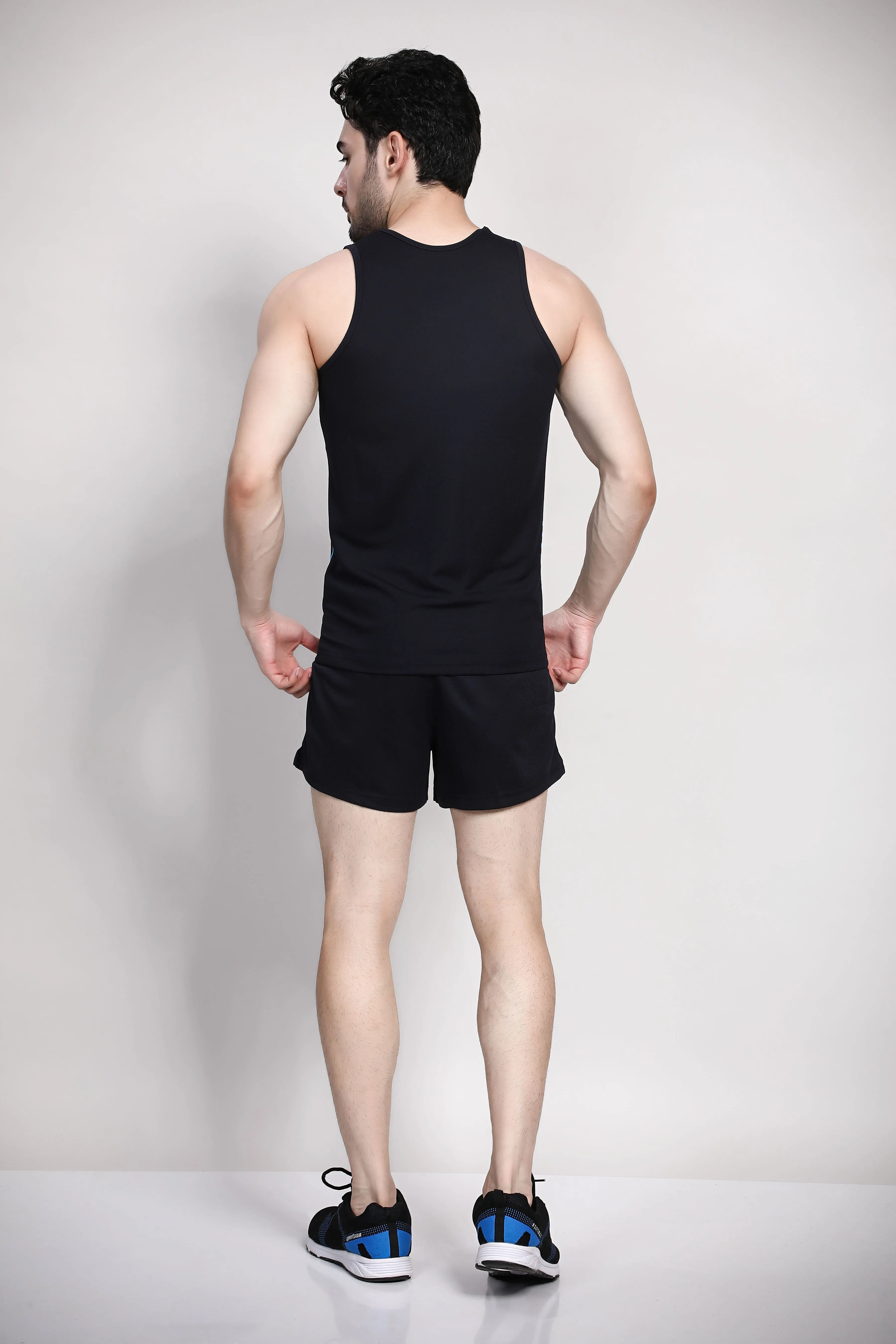 Sport Sun Printed Navy Blue Athletic Kit