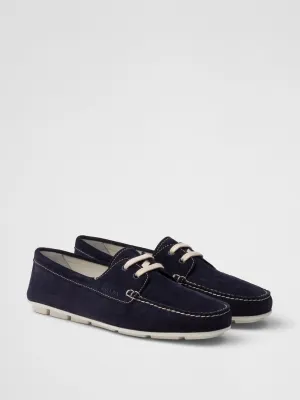 Suede driving shoes