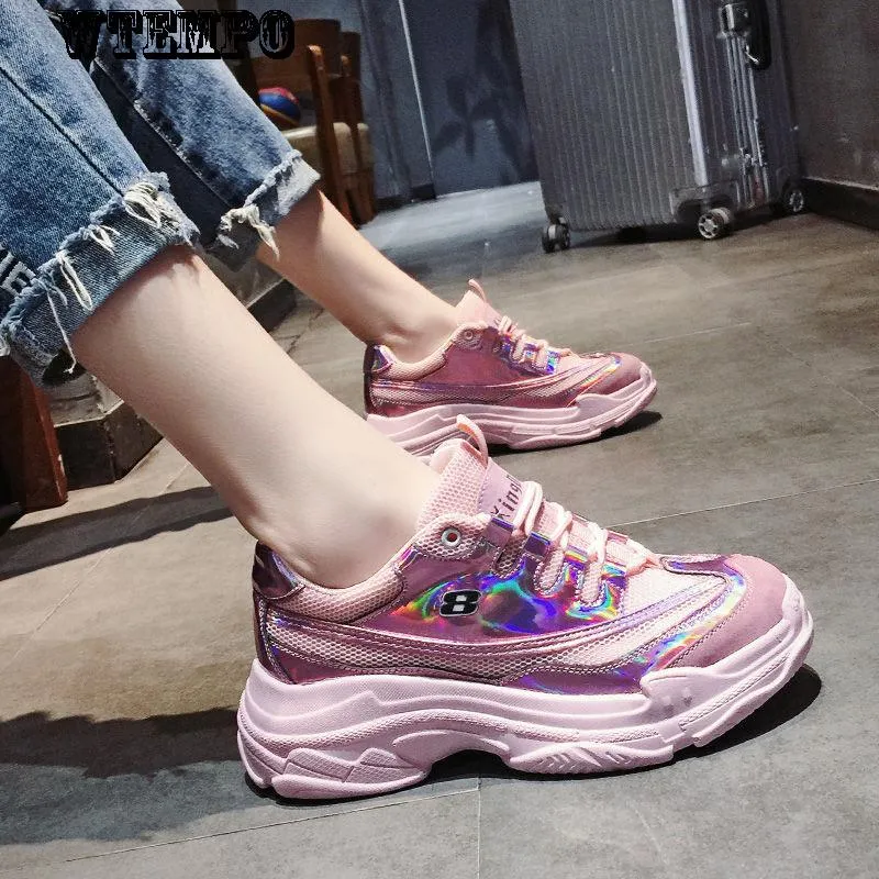 Summer Fashion Wild Platform Sports Shoes Comfortable Breathable Mesh Shoes Women