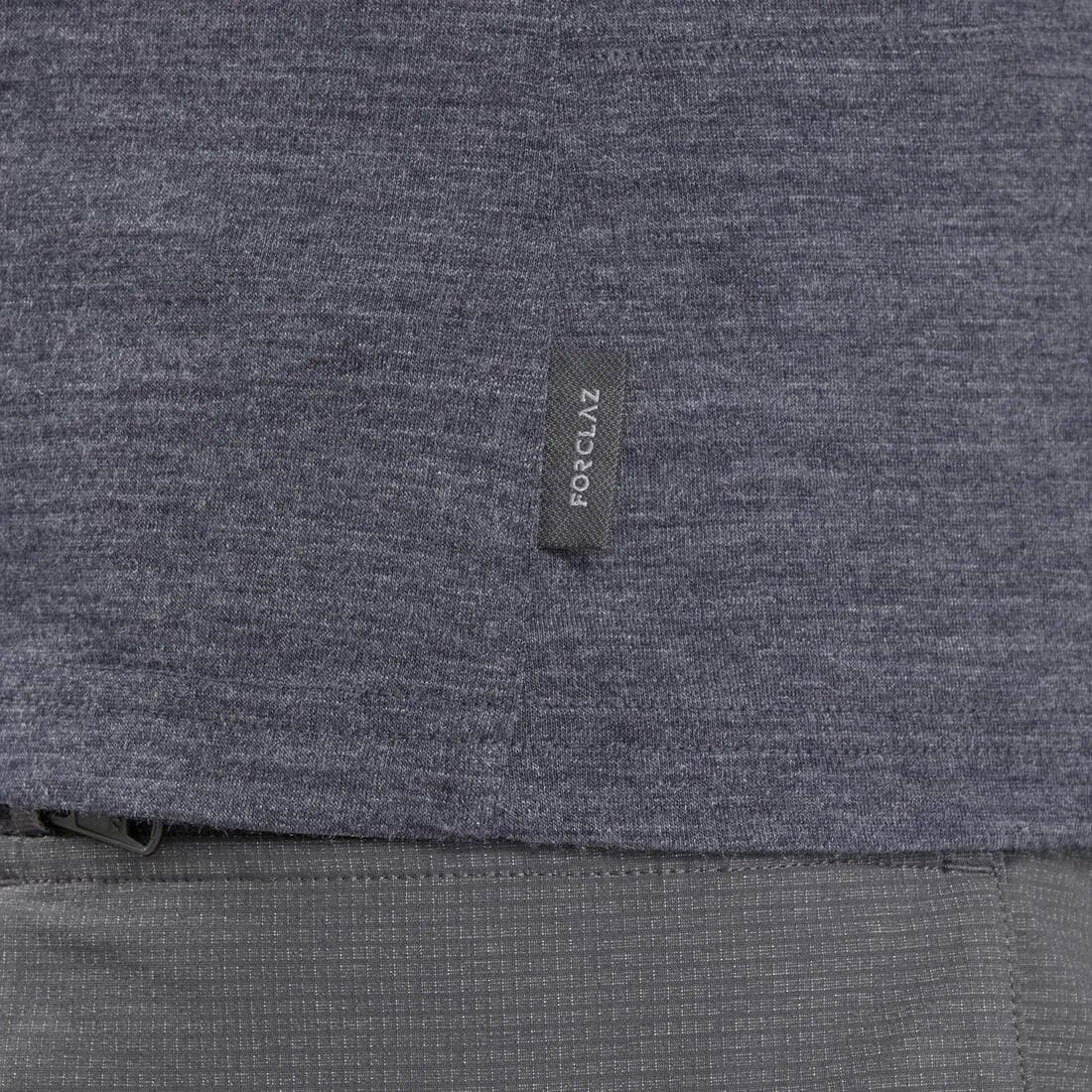 T-shirt laine mérinos de trek voyage - TRAVEL 500 bleu marine femme