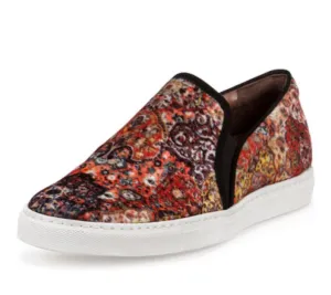 Tabitha Simmons Huntington Multi Velvet Carpet Sneaker