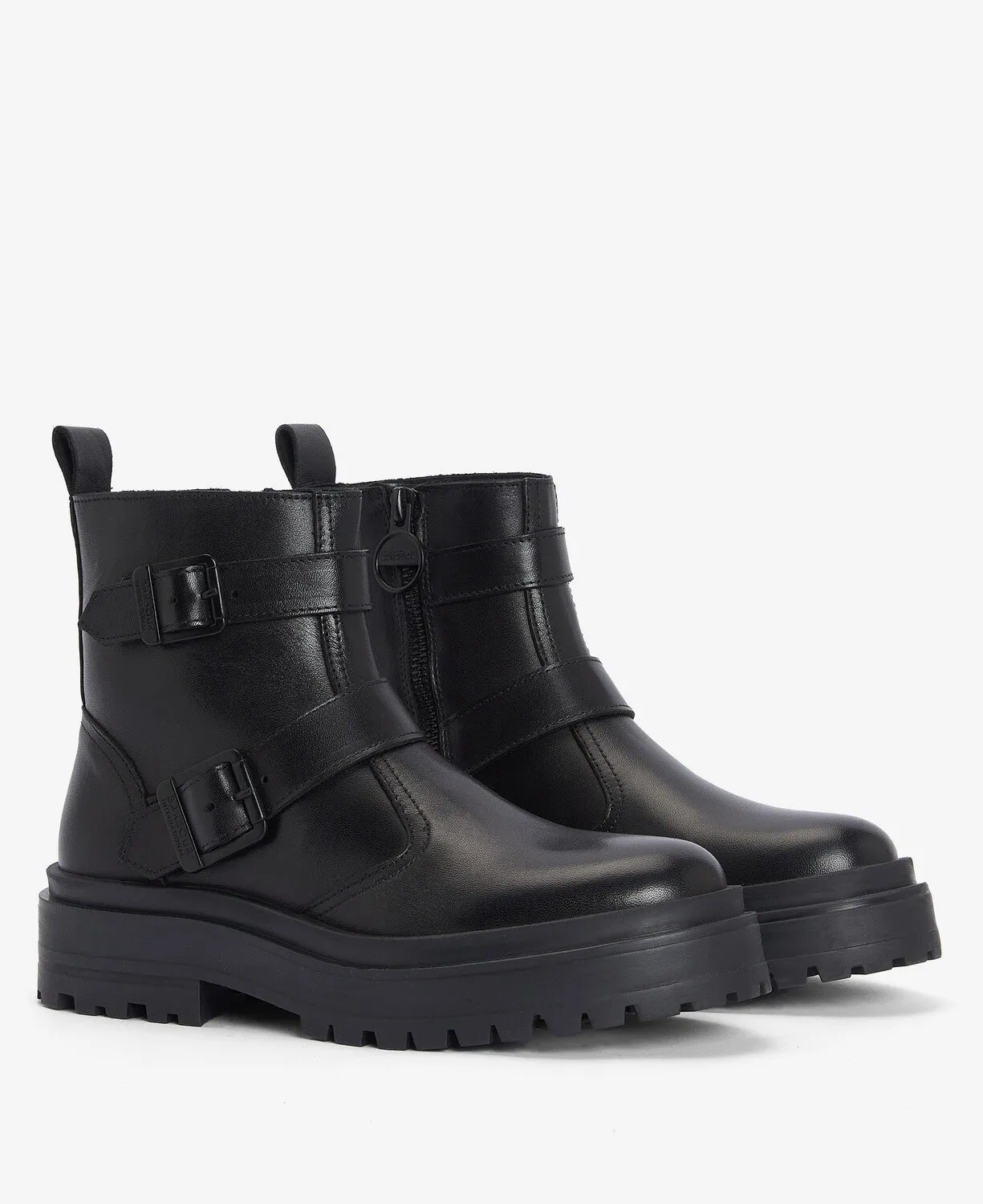 Tasmin Double-Buckle Chelsea Boots