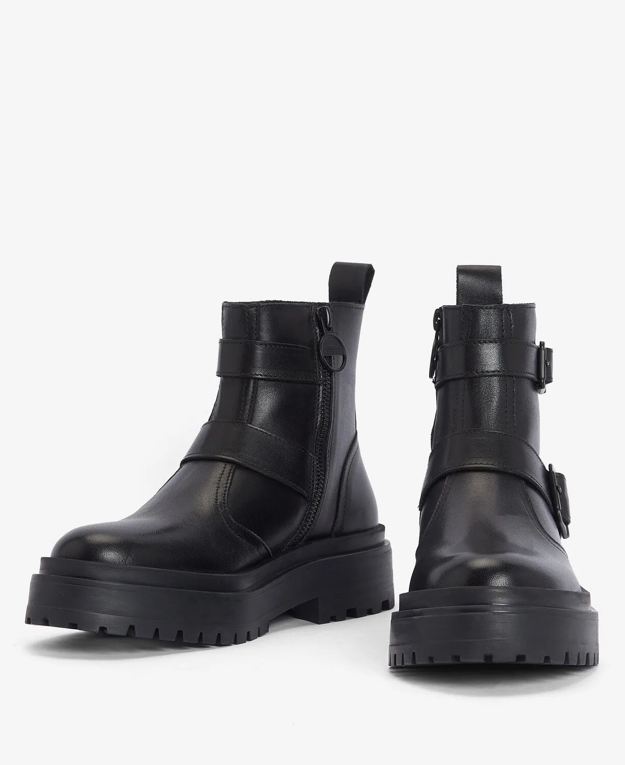 Tasmin Double-Buckle Chelsea Boots