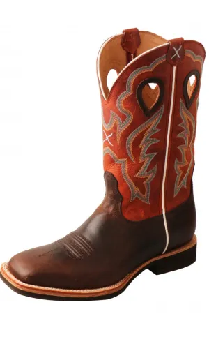 TCMHM0004 Twisted X Men’s Horseman Chocolate/Orange