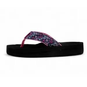 Tidewater Sandals Flip Flop Anchor pink
