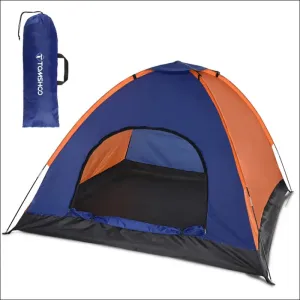 Tomshoo 3-4 persons camping tent lightweight outdoor backpacking tent with rain fly for family
