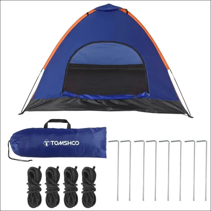 Tomshoo 3-4 persons camping tent lightweight outdoor backpacking tent with rain fly for family