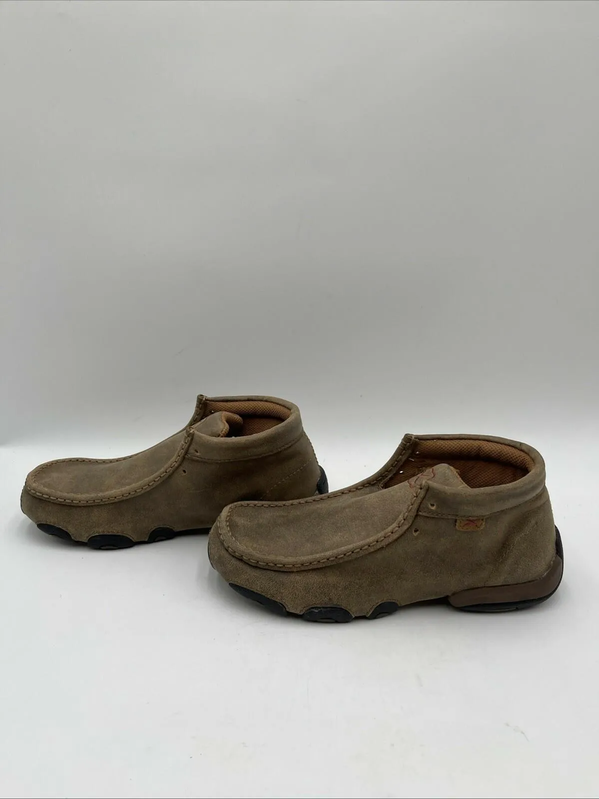 Twisted X Men's Driving Moc Shoes Brown Size 6M - Very Good