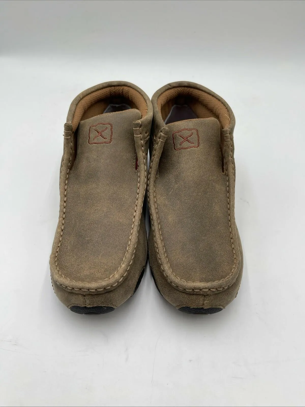 Twisted X Men's Driving Moc Shoes Brown Size 6M - Very Good