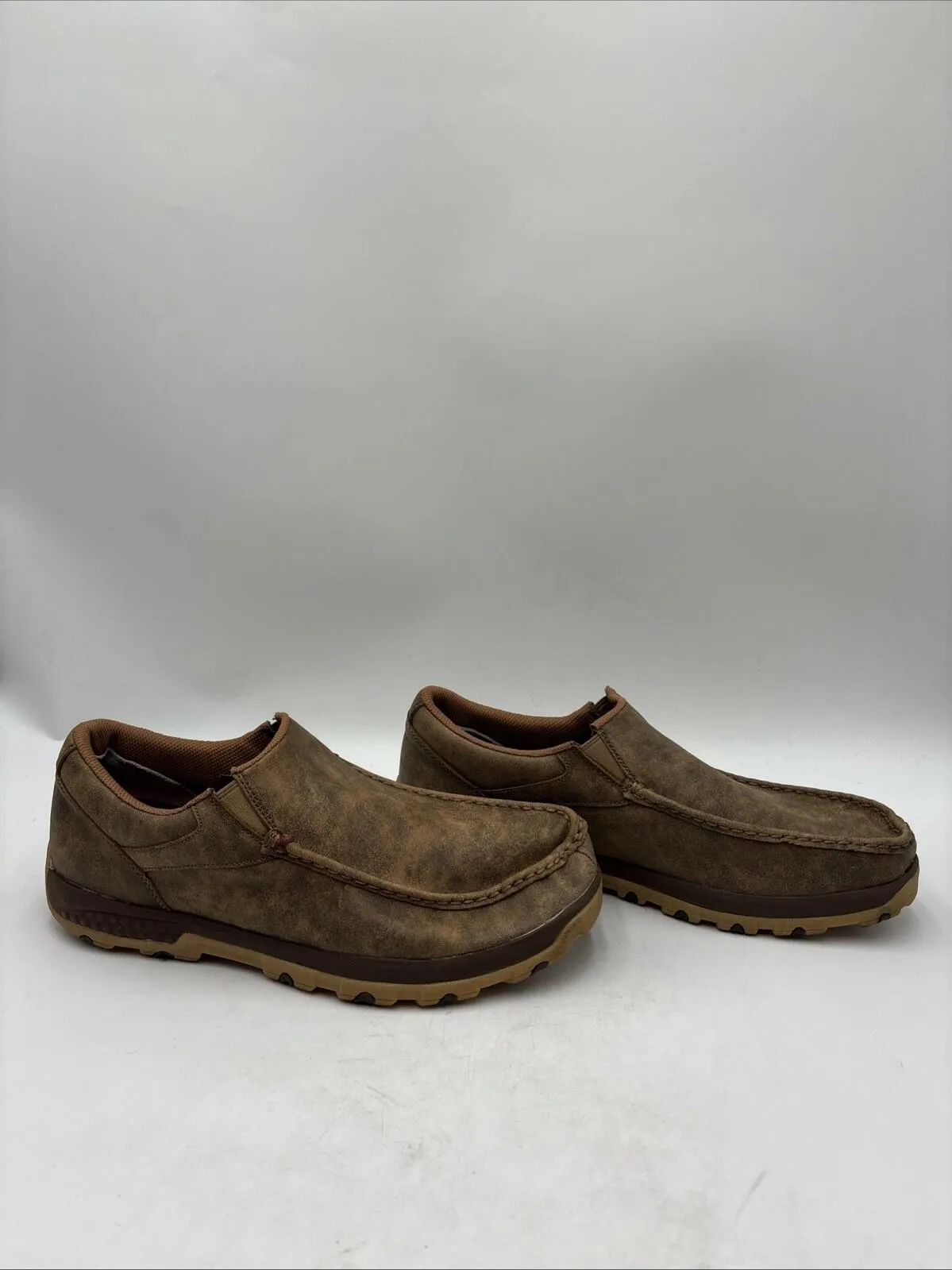 Twisted X Men's Driving Moc Slip On Shoes Brown Size 12M - Very Good