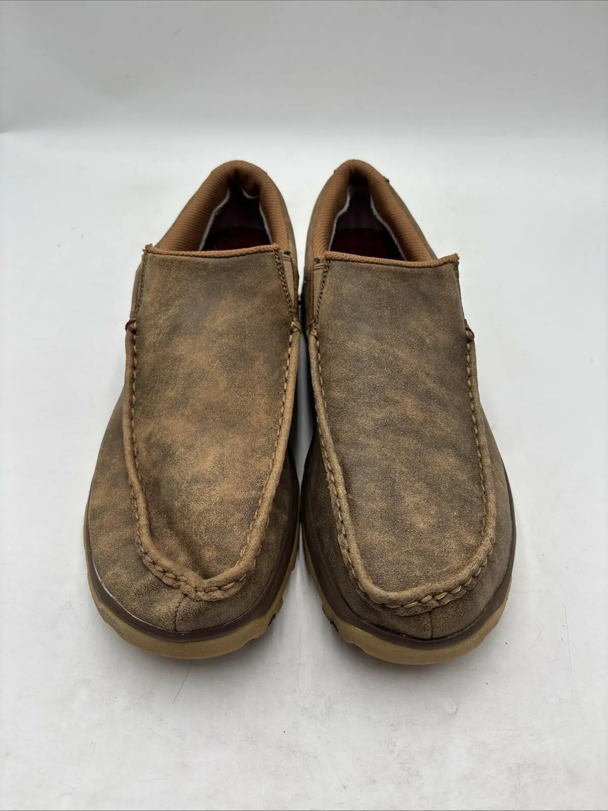 Twisted X Men's Driving Moc Slip On Shoes Brown Size 12M - Very Good