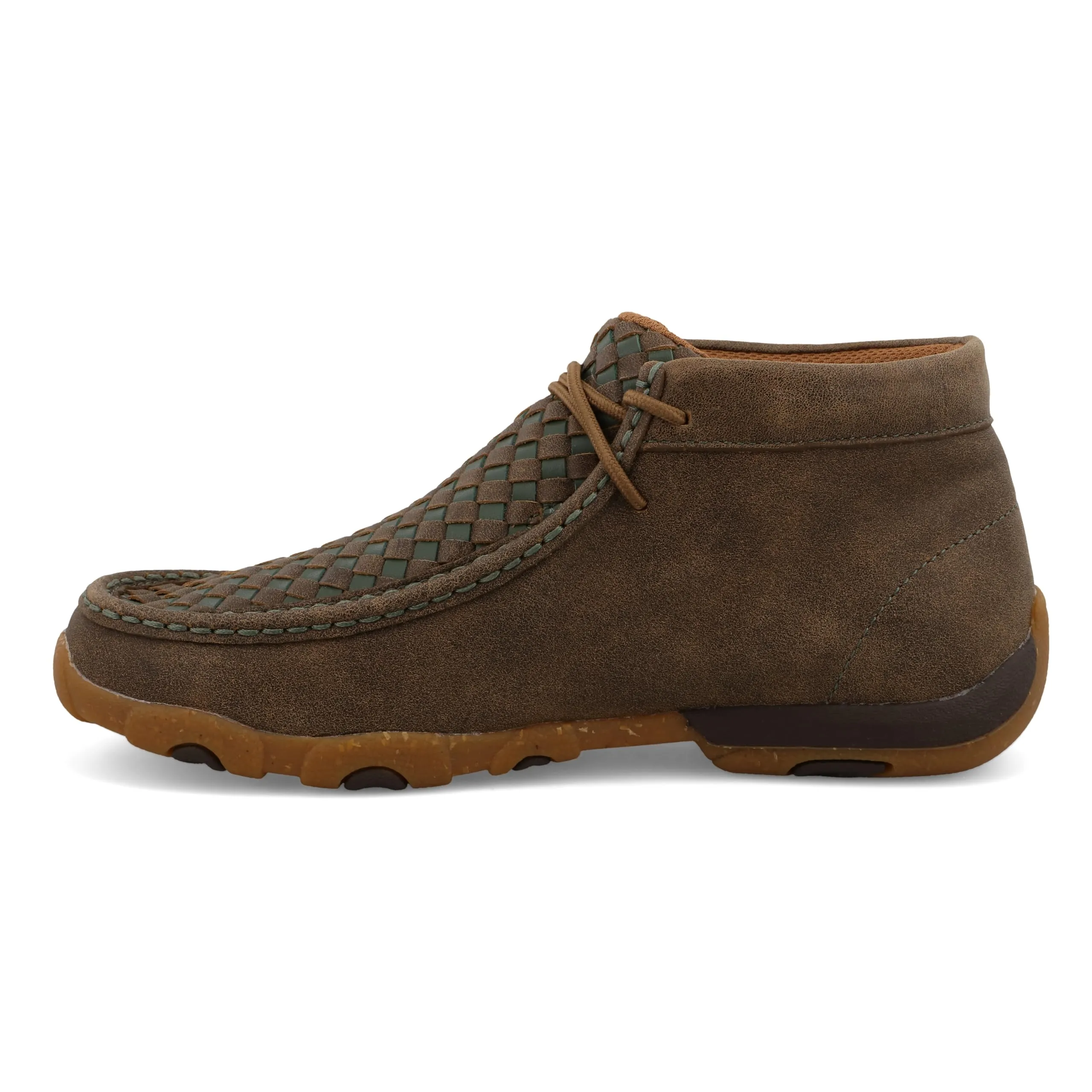 Twisted X Women's Boat Shoe Driving Moc Bomber & Clover 6.5