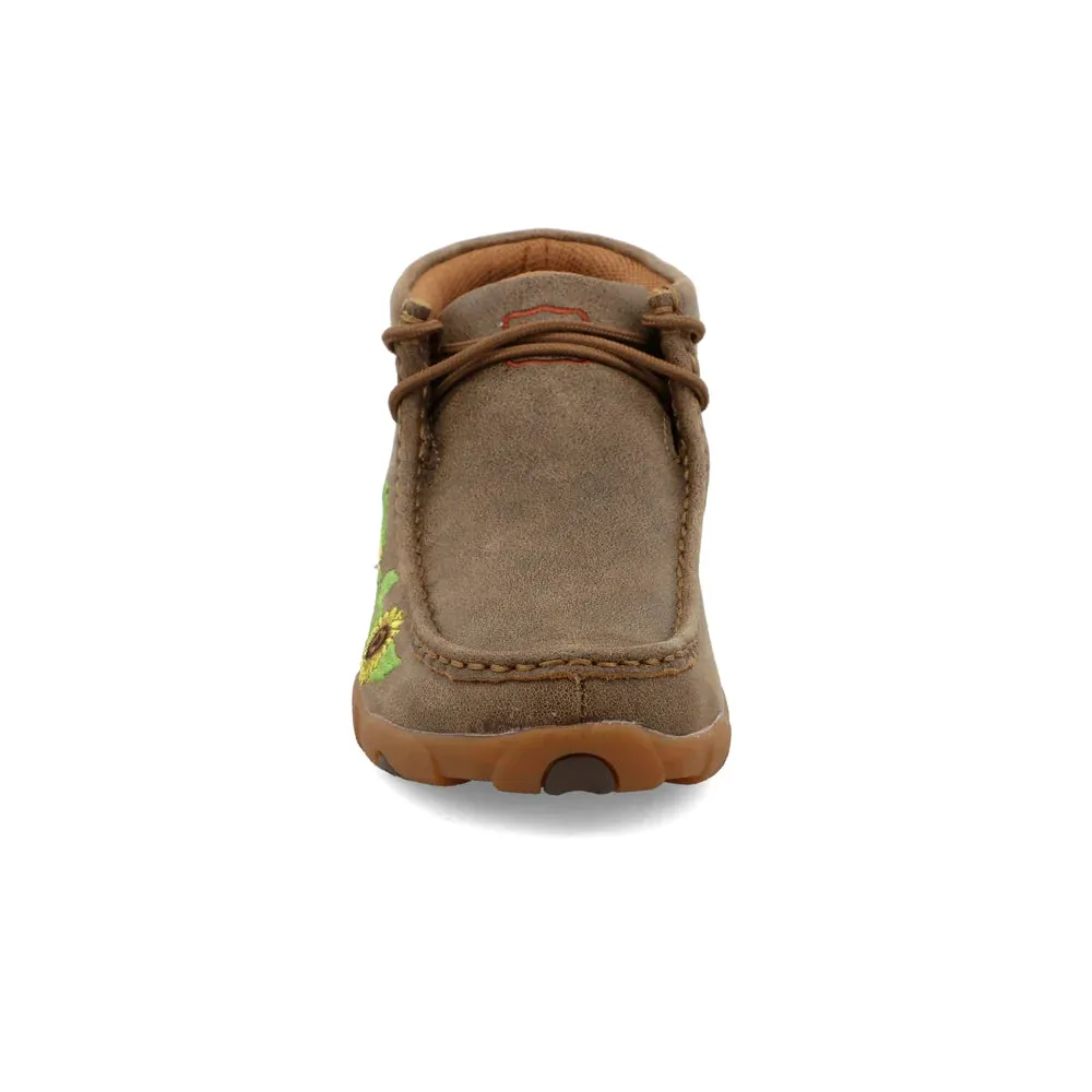 Twisted X Women's Chukka Driving Moc Bomber/Sunflower WDM0128