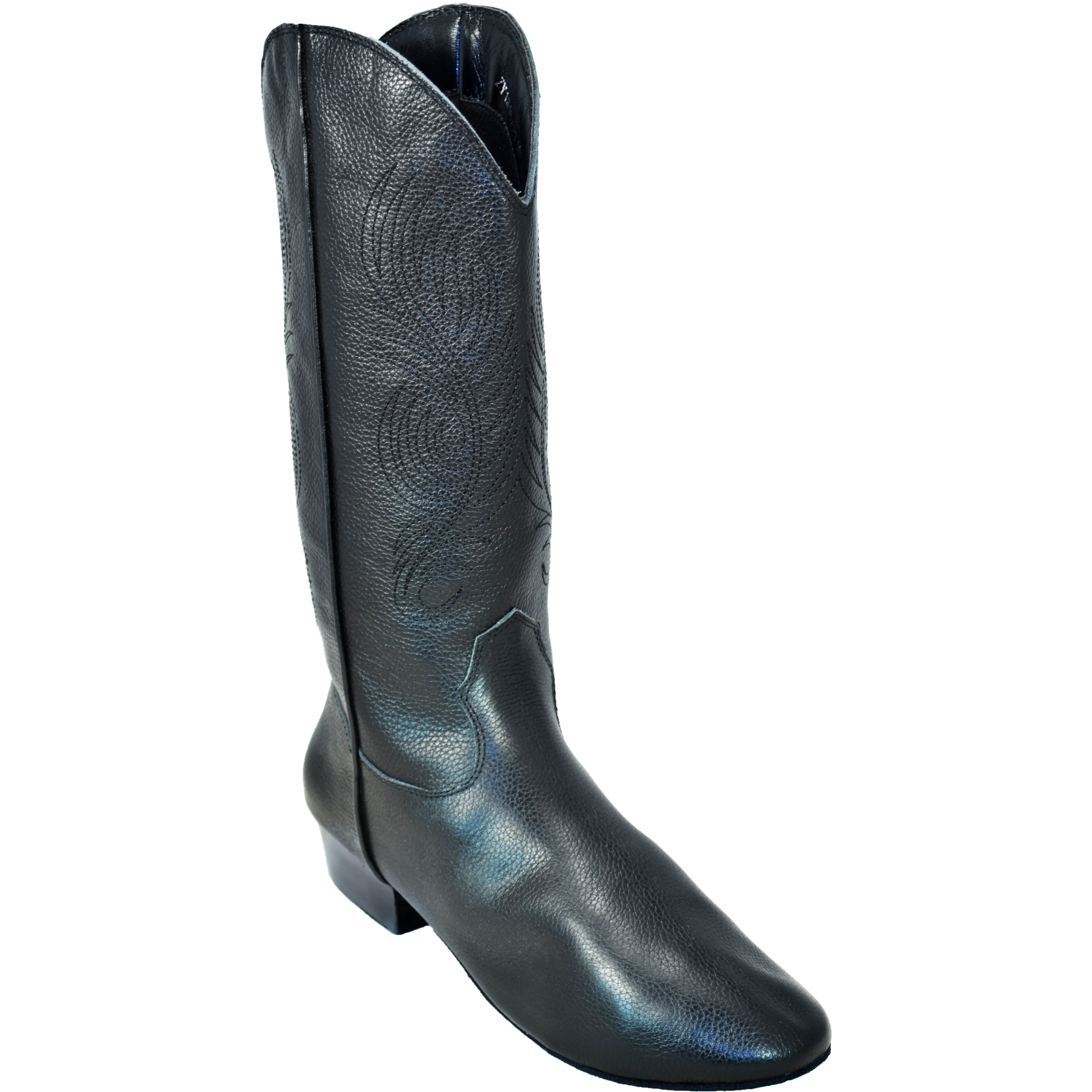 Ultimate - Womens Country Boot - Black Leather - NO Zipper