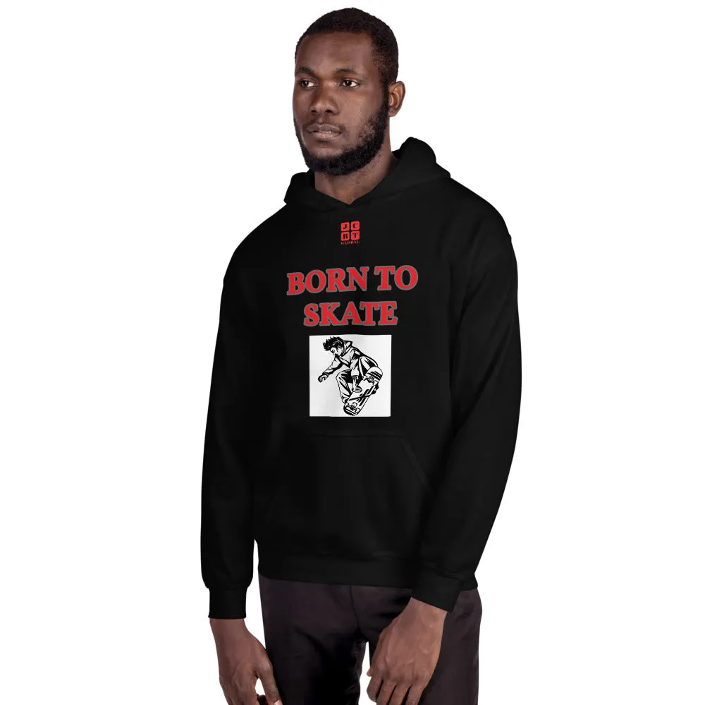 Unisex Hoodie "1041-0071 Born To Skate (Black Logo)"