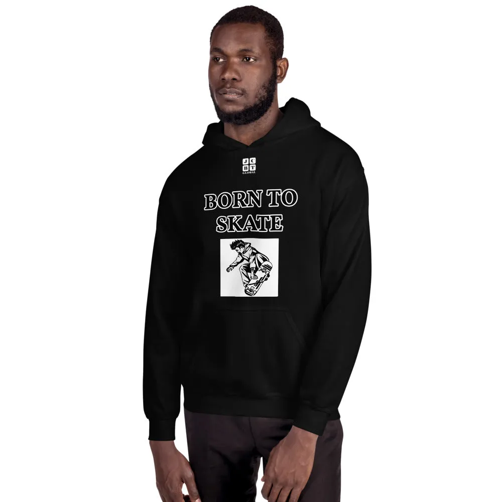 Unisex Hoodie "1041-0071 Born To Skate (White Logo)"
