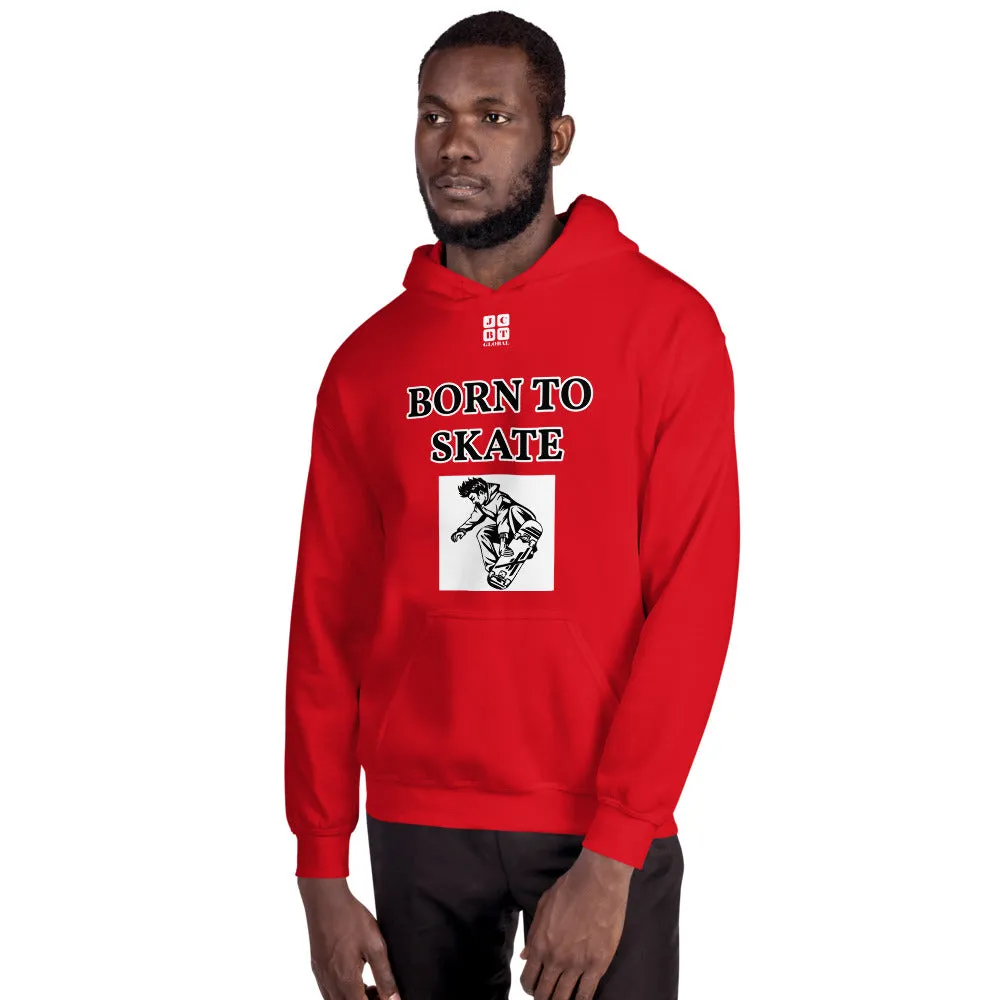 Unisex Hoodie "1041-0071 Born To Skate (White Logo)"