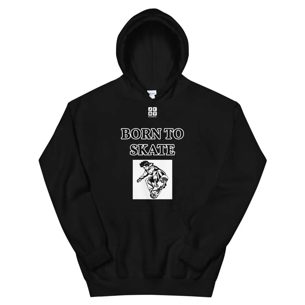 Unisex Hoodie "1041-0071 Born To Skate (White Logo)"
