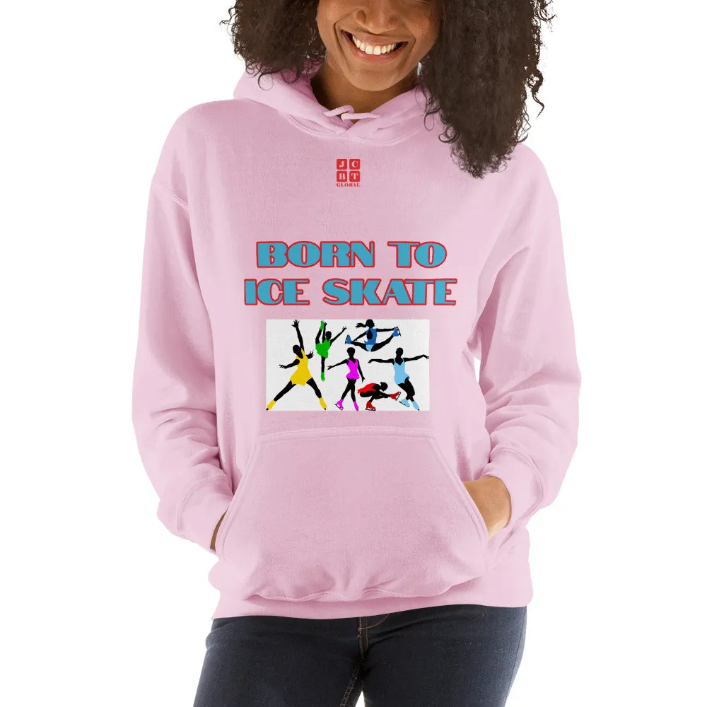 Unisex Hoodie "2041-0041 Born To Ice Skate (Red Logo)"