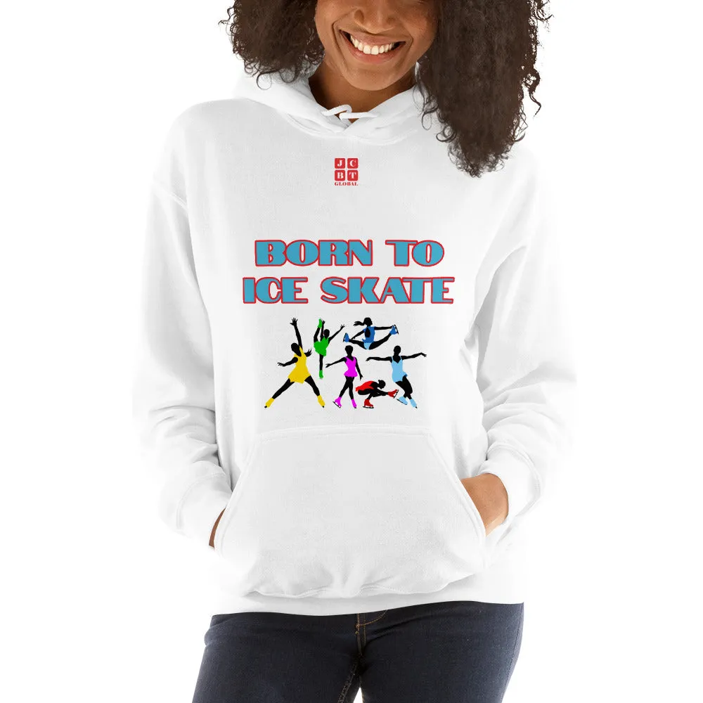 Unisex Hoodie "2041-0041 Born To Ice Skate (Red Logo)"