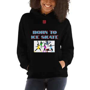 Unisex Hoodie "2041-0041 Born To Ice Skate (Red Logo)"