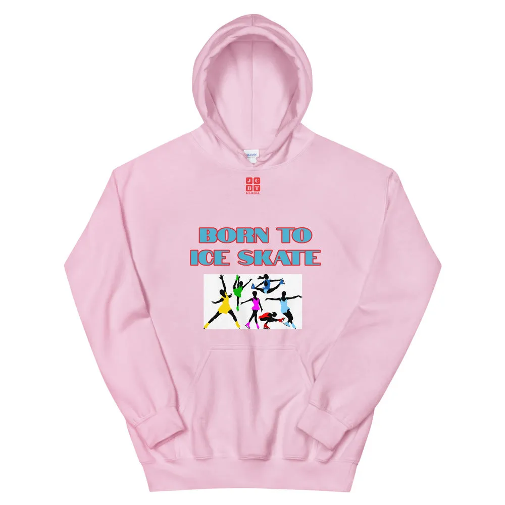 Unisex Hoodie "2041-0041 Born To Ice Skate (Red Logo)"