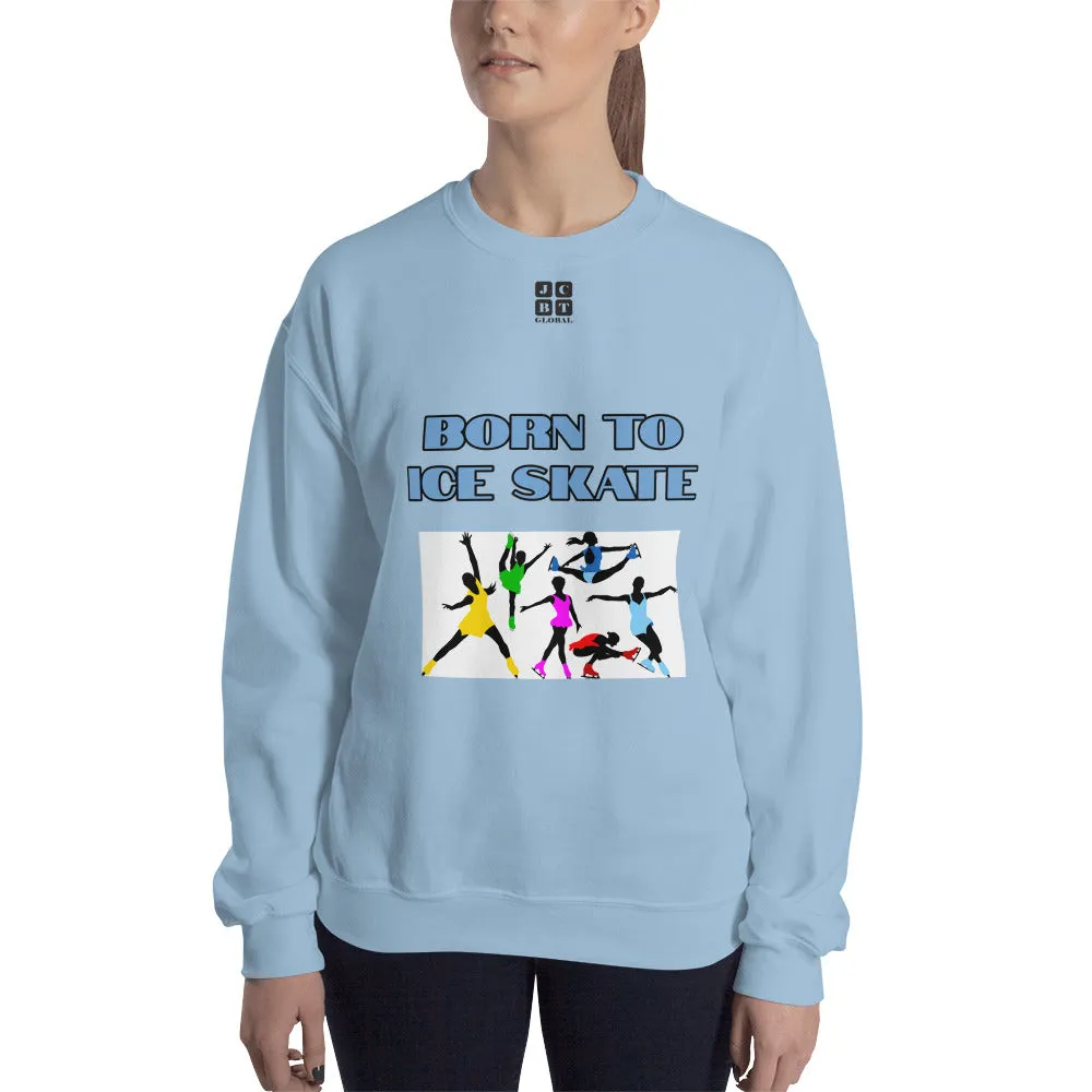 Unisex Sweatshirt "2031-0041 Born To Ice Skate (Black Logo)"