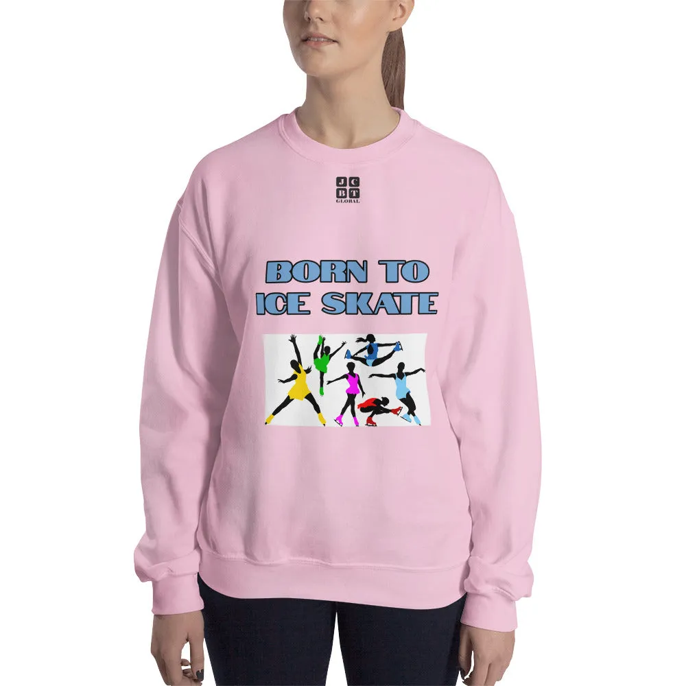 Unisex Sweatshirt "2031-0041 Born To Ice Skate (Black Logo)"