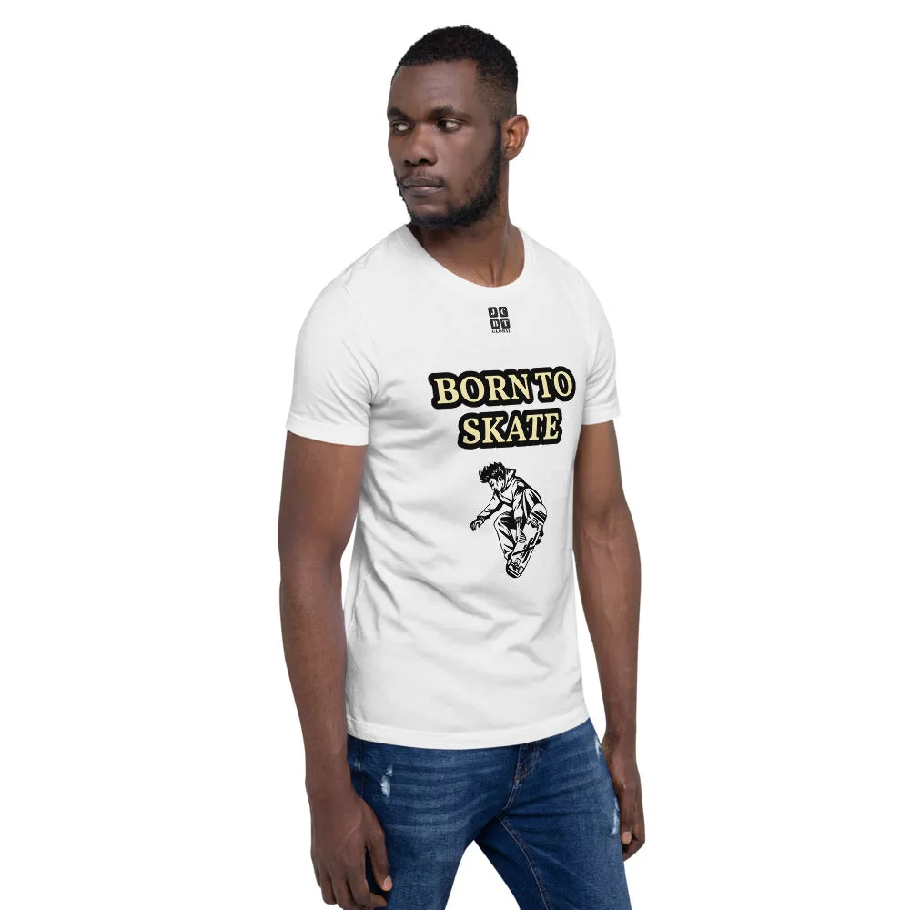 Unisex t-shirt "10101-0071 Born To Skate (Black Logo)"