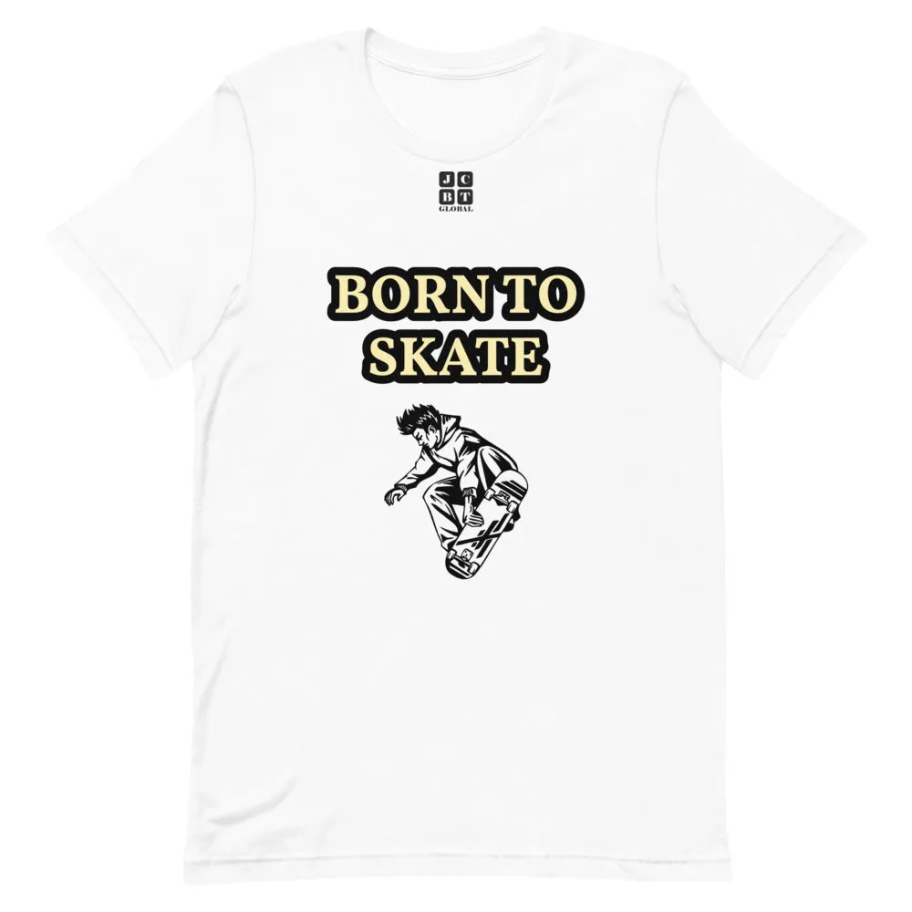 Unisex t-shirt "10101-0071 Born To Skate (Black Logo)"