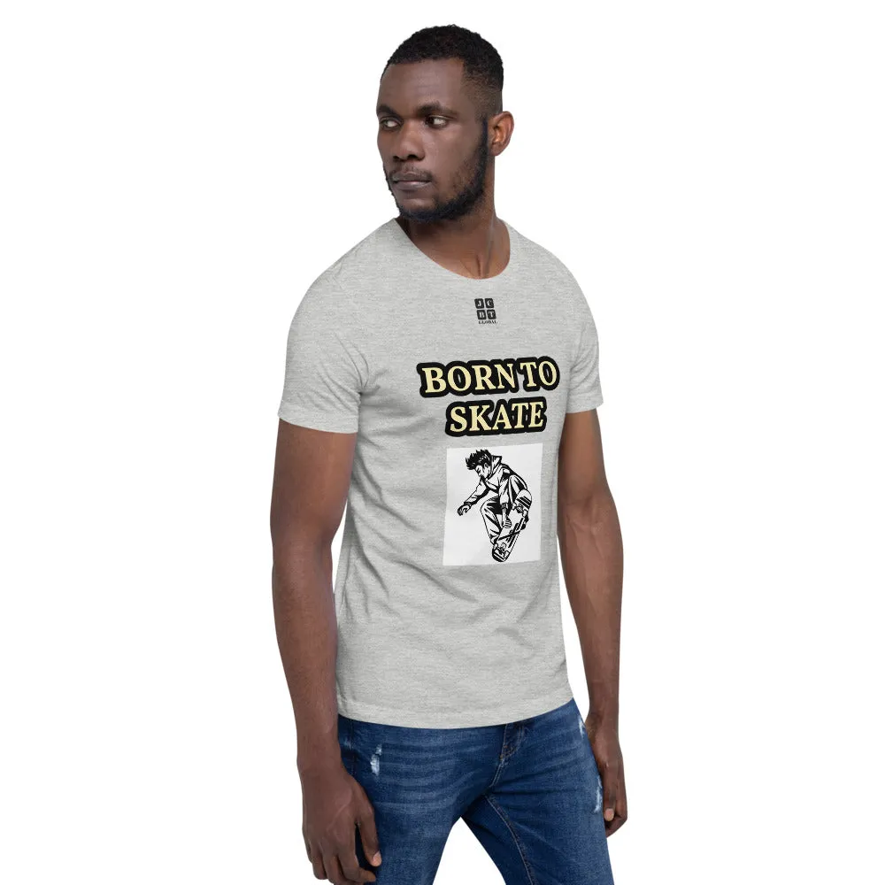 Unisex t-shirt "10101-0071 Born To Skate (Black Logo)"