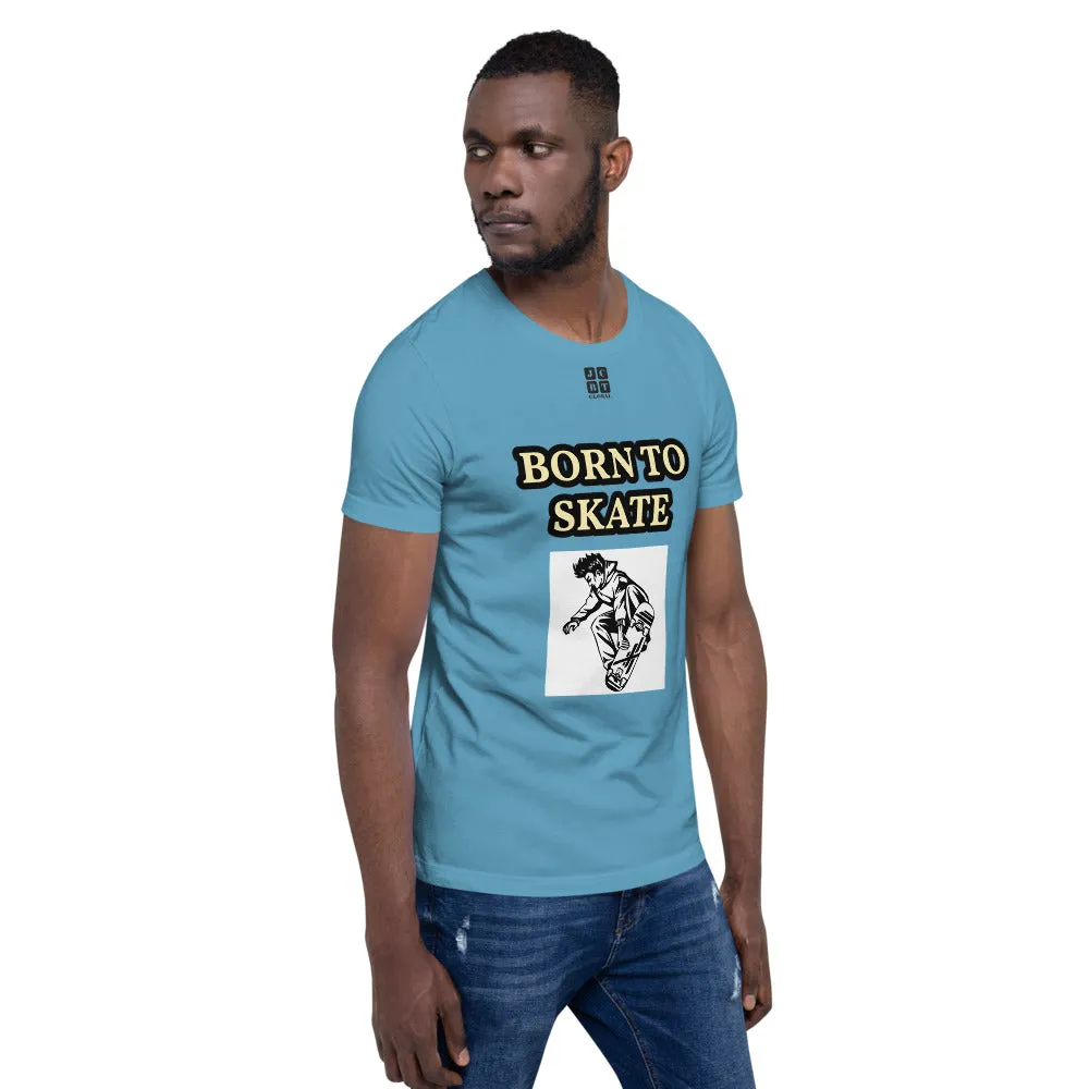 Unisex t-shirt "10101-0071 Born To Skate (Black Logo)"